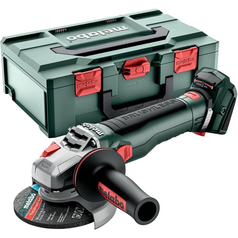Metabo WB 18 LT BL 11-125 Quick 18V Brushless 125mm Angle Grinder Body Only with Case 613054840