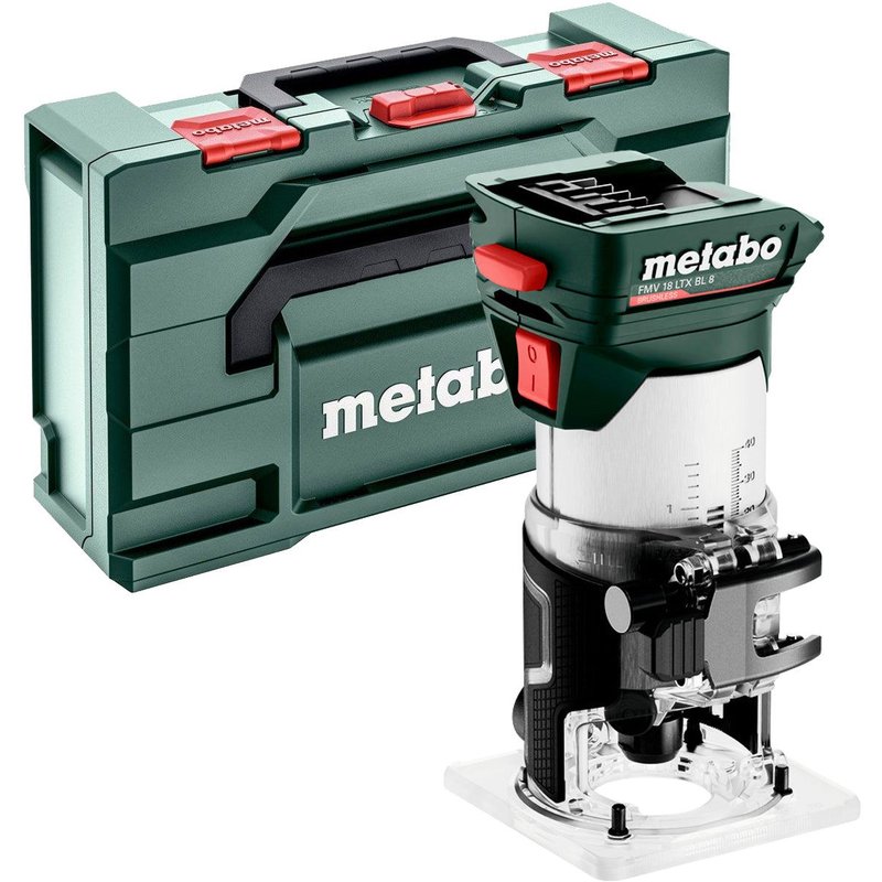 Metabo FMV 18 LTX BL 8 18V Brushless 1/4" Trim Router Body Only in Metabox 601742830