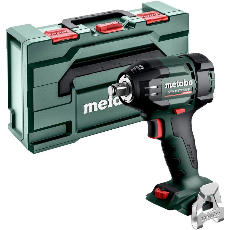 Metabo SSW 18 LTX 550 BL 18V Brushless 1/2" Impact Wrench with Metabox 602404840