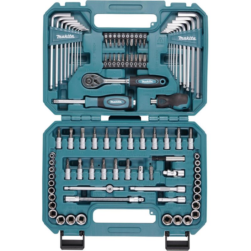 Makita E-15752 Screw Bit & Socket Set Of 91 Pieces In Case E-15752