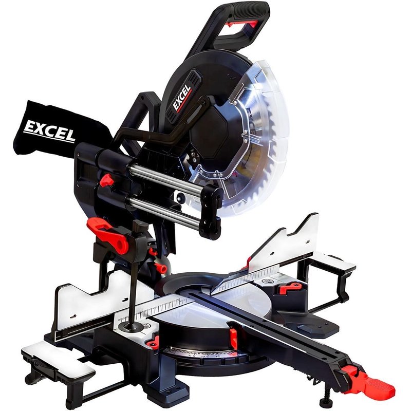 Excel 305mm Sliding Mitre Saw with LED Light & 48T Blade 240V/2000W 305mm