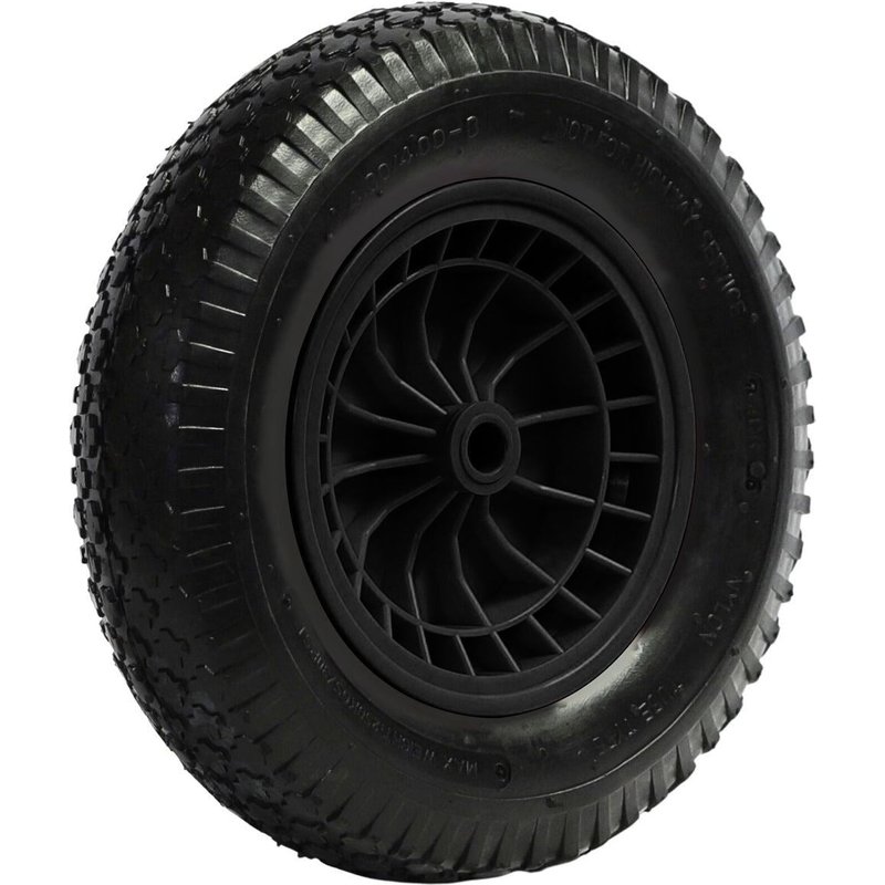 Excel Heavy Duty Rubber Wheelbarrow Wheel Black for 100L SKU 30372