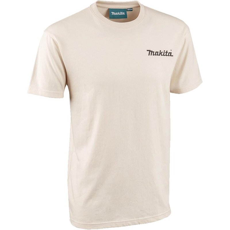 Makita MK101M Origin T-Shirt Regular Fit Off White - Size XL MK101M