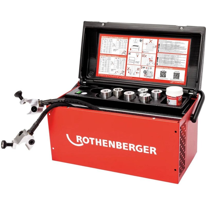 Rothenberger Rofrost II R290 2 Inch + 8 inserts 230V Pipe freezing system for copper, stainless steel 1500004196
