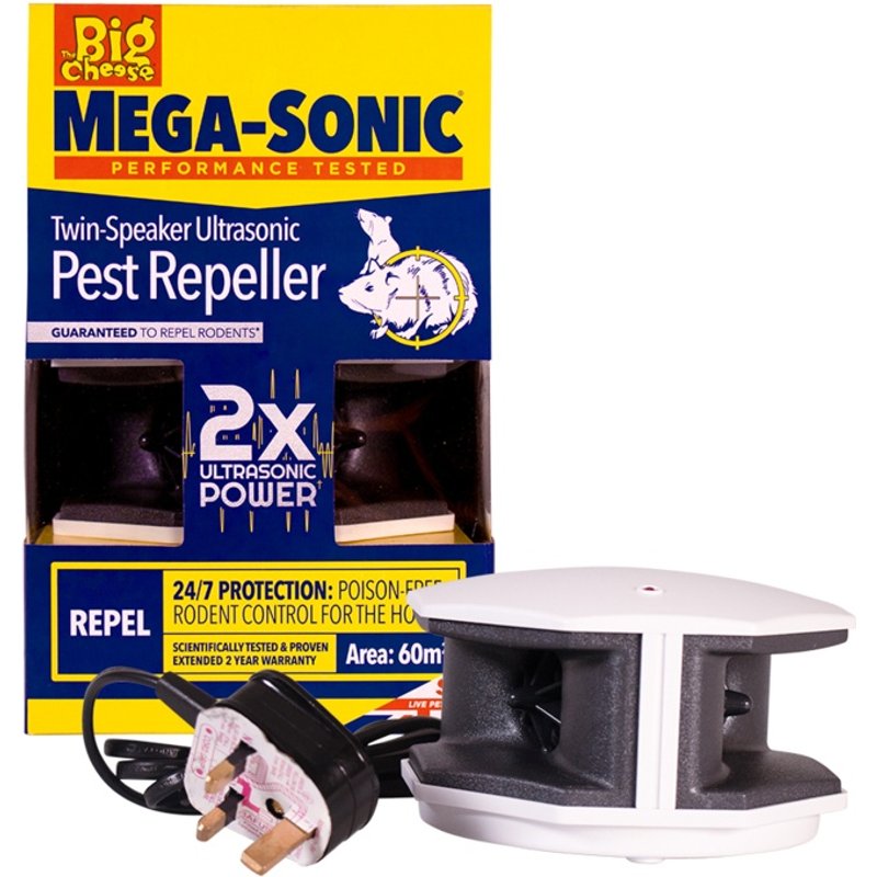 The Big Cheese Mega Sonic Twin Speaker Ultrasonic Pest Repeller STV725