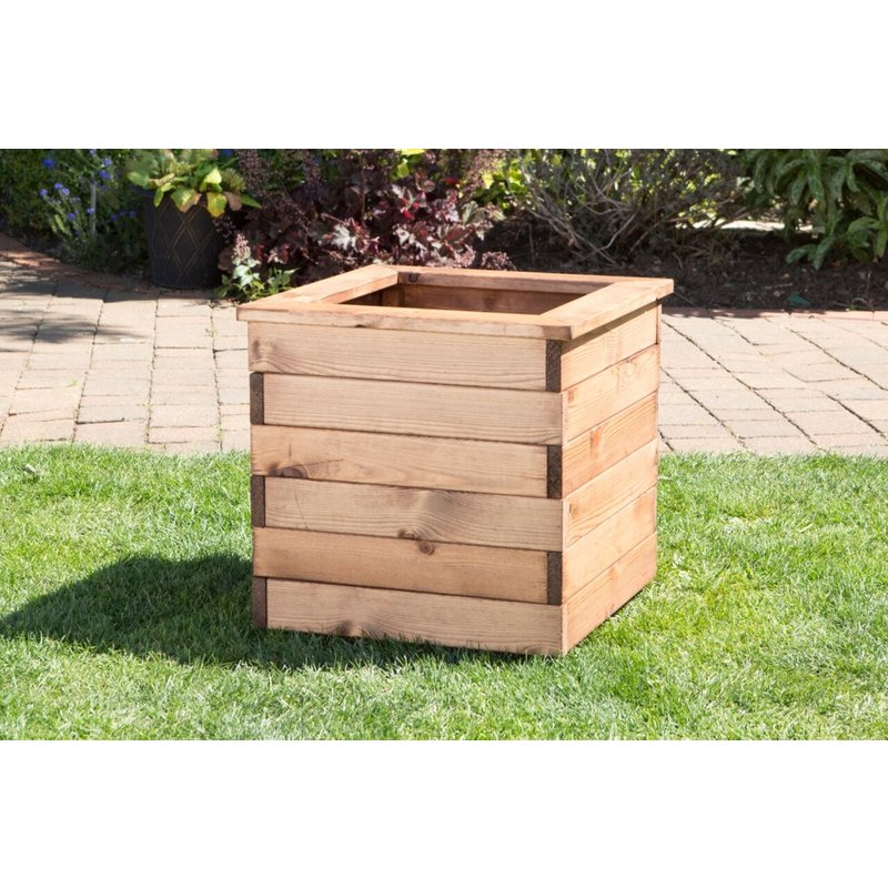 Charles Taylor Large Square Wooden Planter HB37