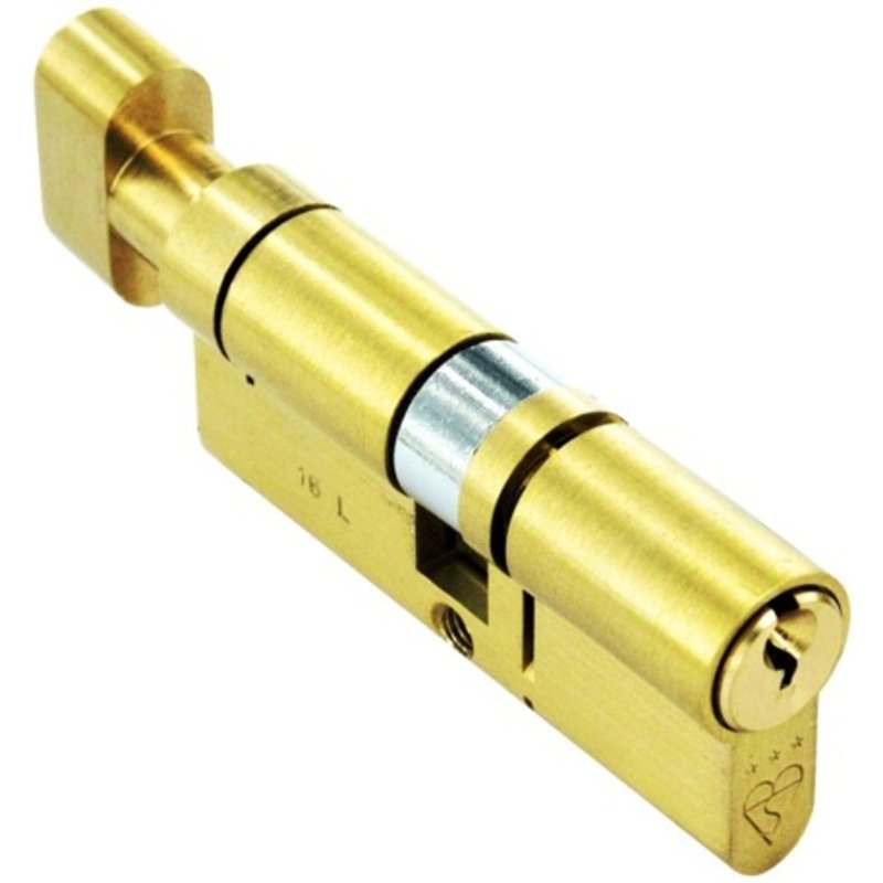Smiths Locks BS 3 Star Brass Thumb Cylinder S1996