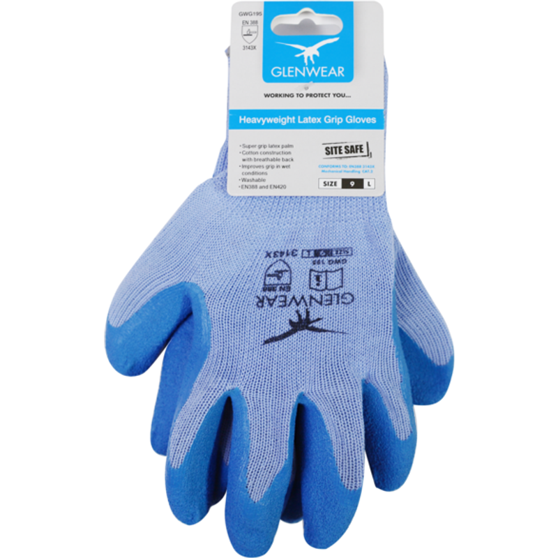 Glenwear Heavyweight Latex Grip Glove GWG195