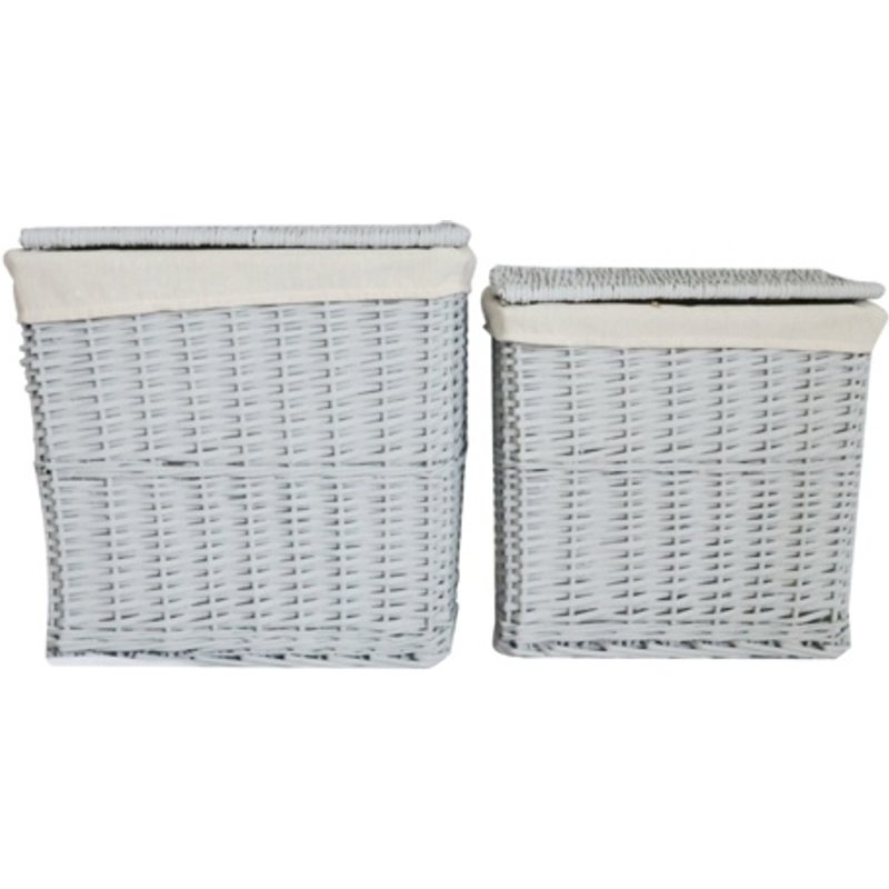 Hearth & Home Grey Rectangular Log Basket HH330