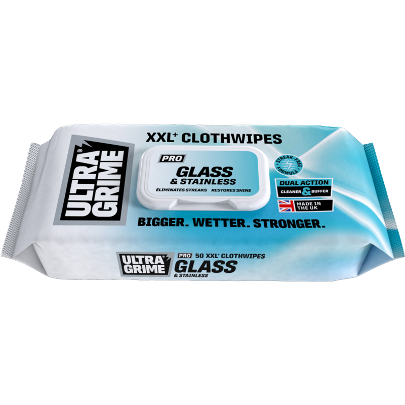 Ultragrime Glass & Stainless XXL+ Clothwipes 5980