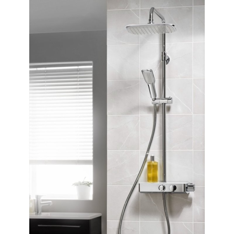 Triton Push Button Thermostatic Mixer Shower SWPBDIVCHR