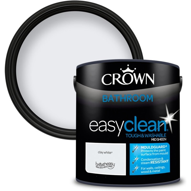 Crown Easyclean Bathroom Mid Sheen 2.5L 5095947
