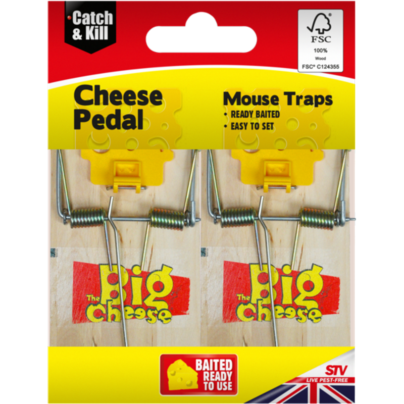 The Big Cheese Cheese Pedal Mouse Traps STV100