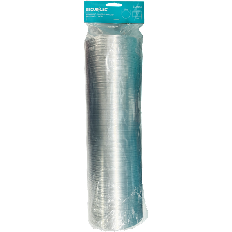 Securlec Aluminium Rigid Ducting 1.5m x 100mm SL9652