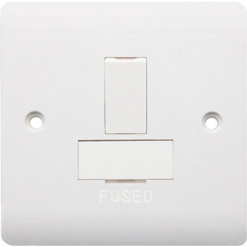 Securlec 1 Gang Switched Fused Spur Double Pole SL9560