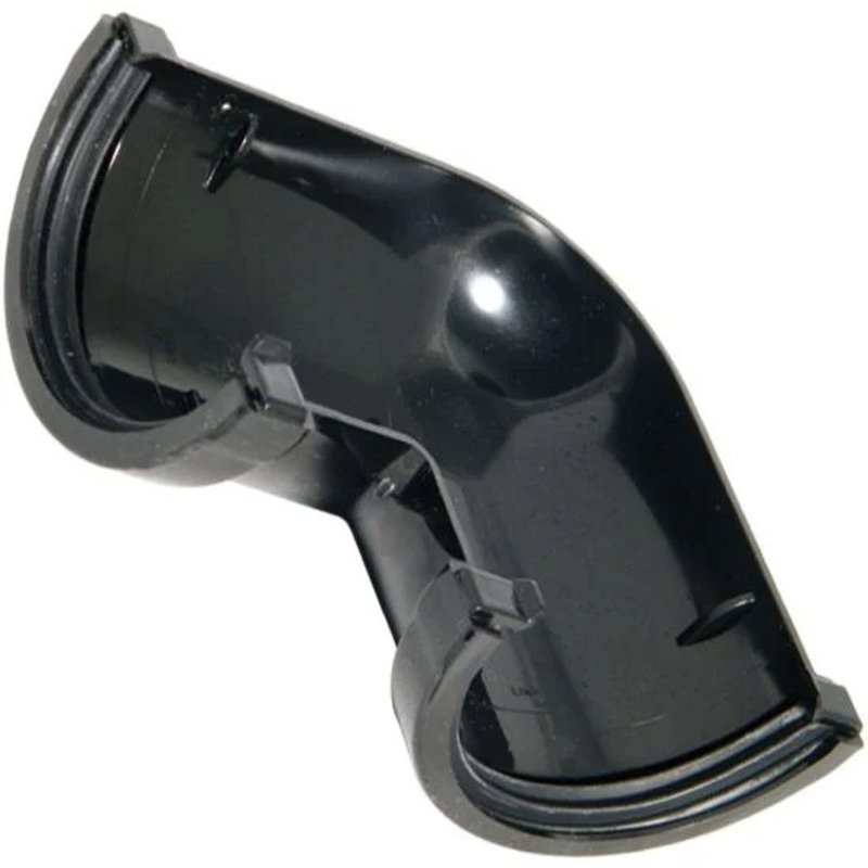 Kayflow Rainwater 90° Round Angle Black RWHRA90B