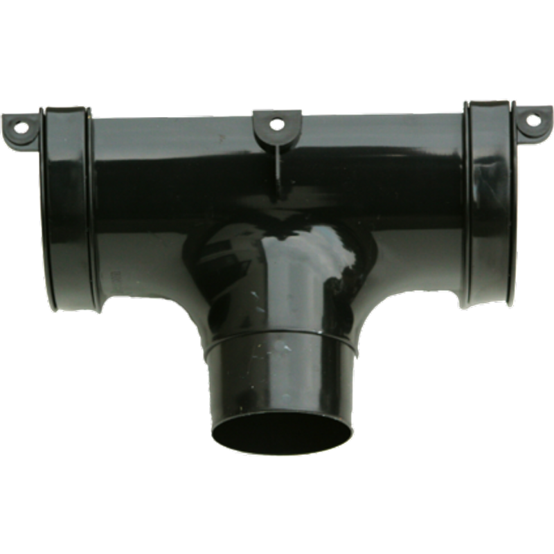 Kayflow Rainwater Round Running Outlet Black RWHRROB