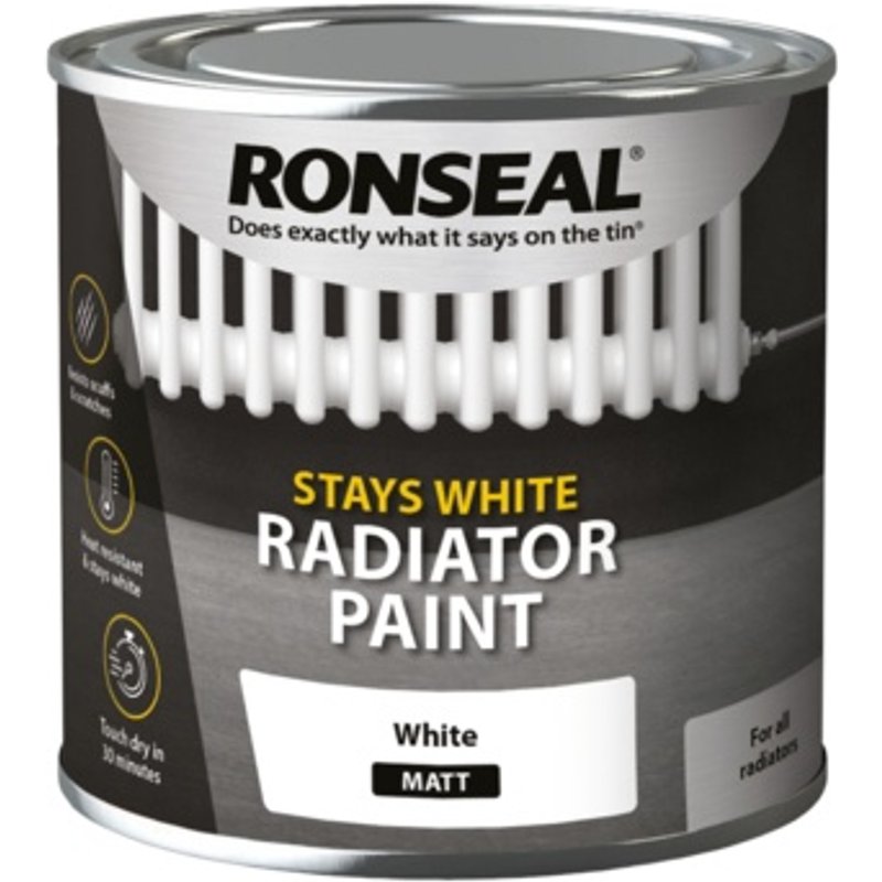 Ronseal Stay White Radiator Paint 37509