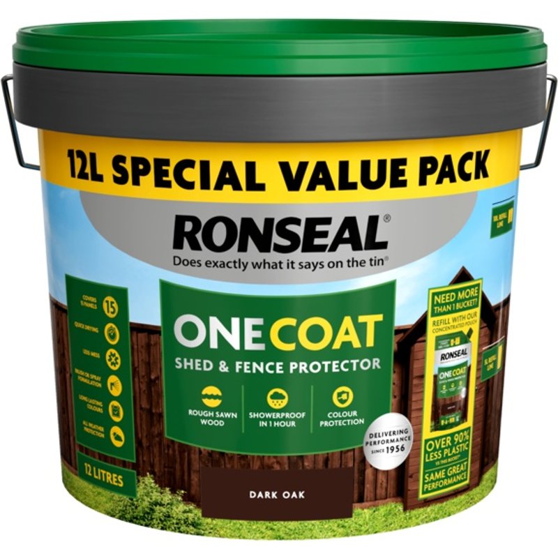 Ronseal One Coat Shed & Fence Protector 12L KCB.8174503.50100.84