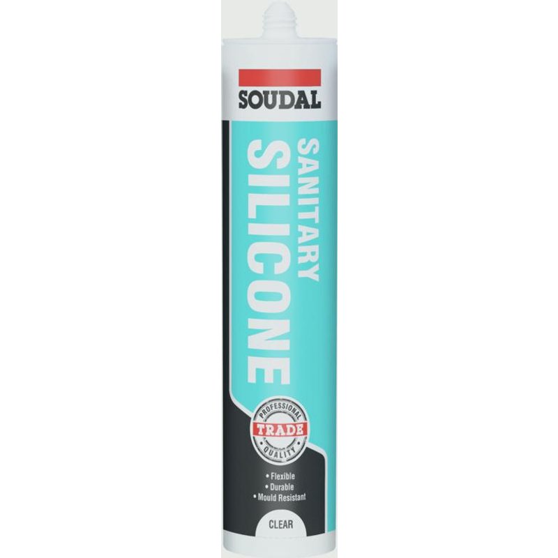 Soudal Sanitary Silicone 300ml 121647