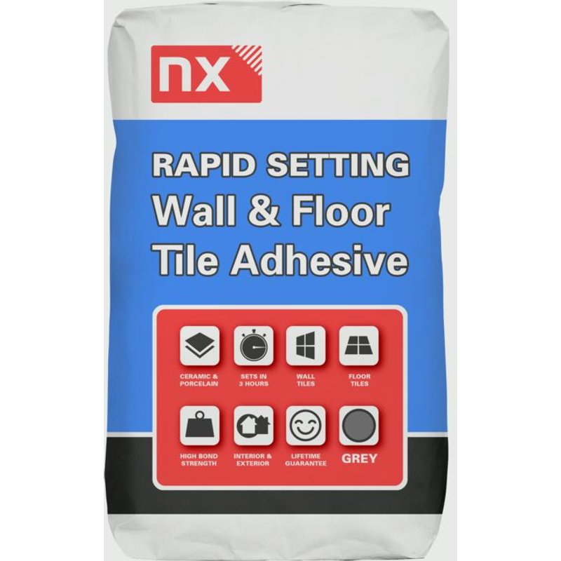 NX Rapid Set Adhesive For Tiles NX20KGADRS