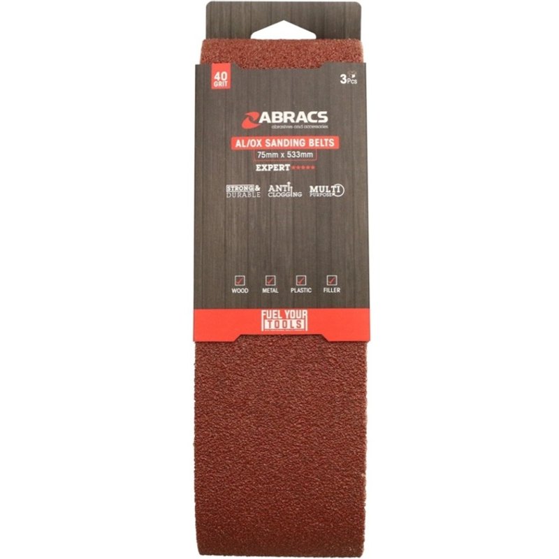 Abracs AL/OX Sanding Belt 75mm x 533mm SB755330403