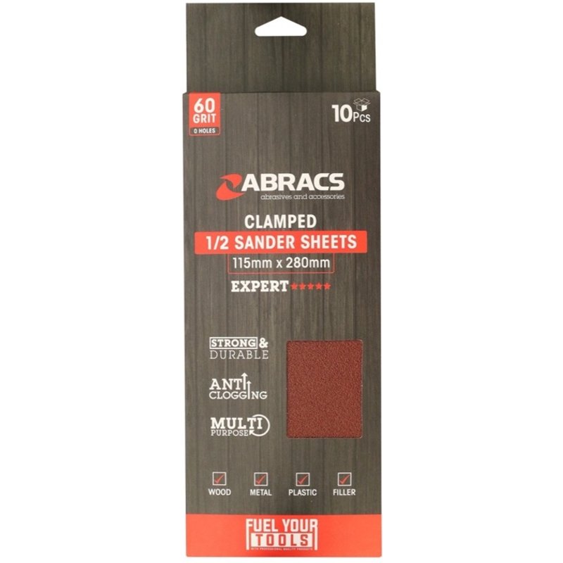 Abracs Orbital Clamped Sanding Sheet Coarse TSCL115280060
