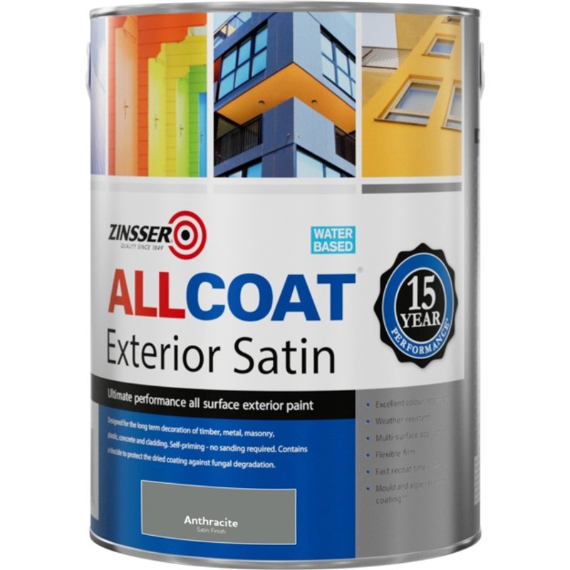 Zinsser Allcoat Exterior Water Based Satin Ral 7016 ZN7200274A1