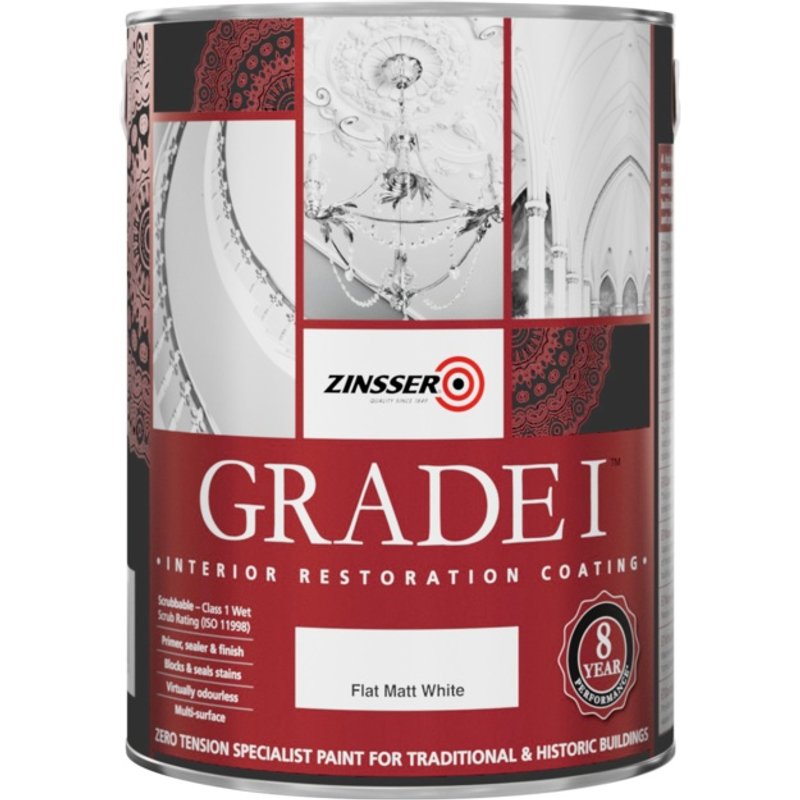 Zinsser Grade 1 White Matt Mould Remover Paint ZN7210002C1
