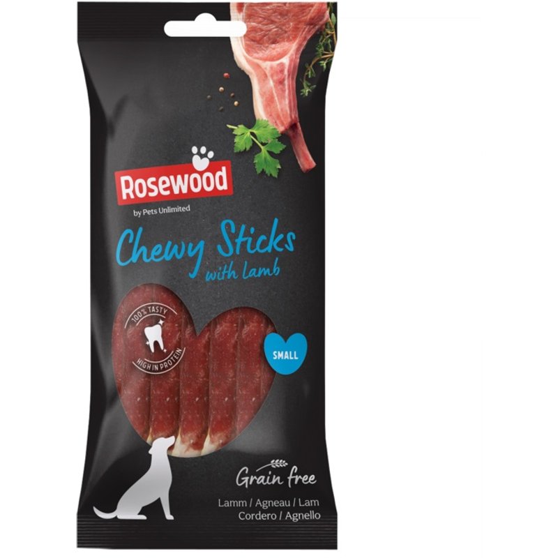 ROSEWOOD Chewy Sticks With Lamb Dog Treats 8 Piece 10P00519