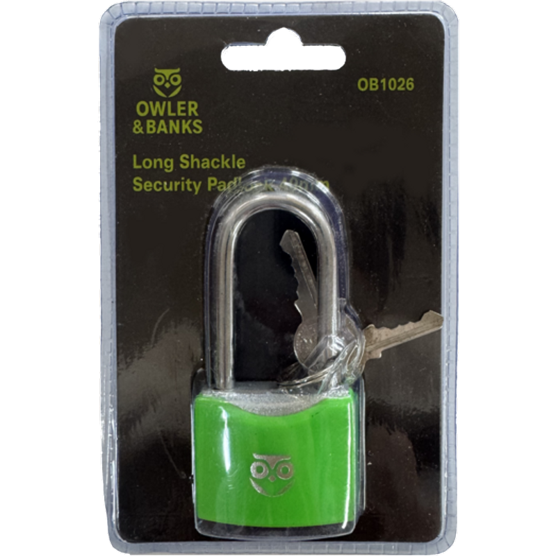 Owler & Banks Iron Padlock Long Shackle OB1026