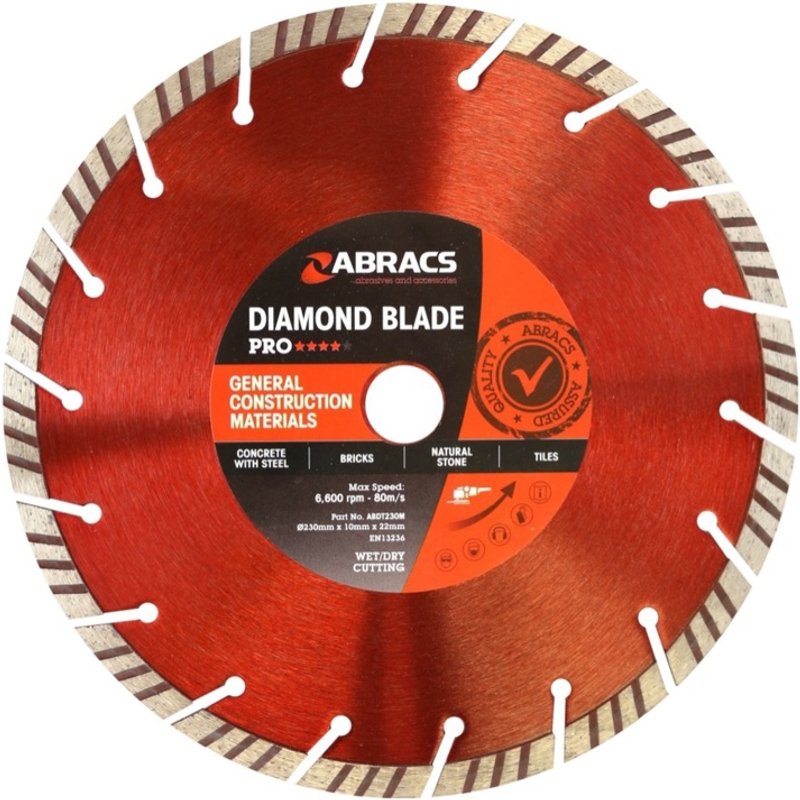 Abracs Gcm-Pro Diamond Blade 230x10x22 ABDT230M
