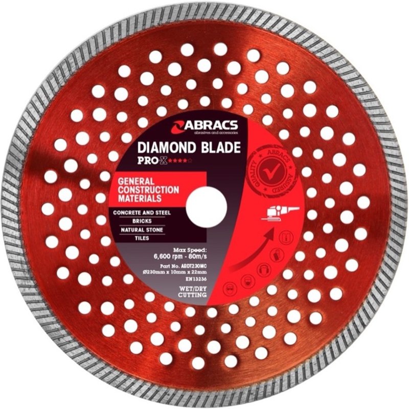 Abracs Gcm-Pro-X Diamond Blade 230x10x22 ABDT230MC