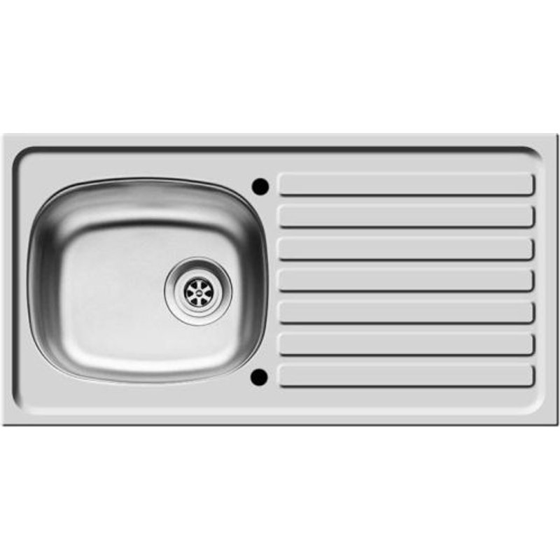Pyramis Single Bowl Reversible Stainless Steel Sink 100165803