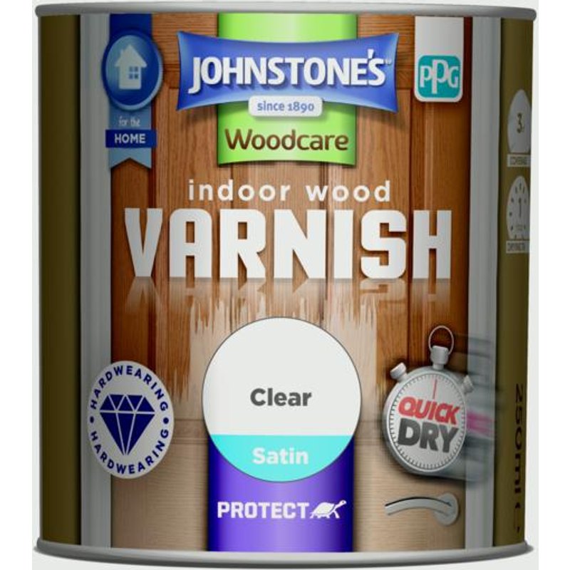 Johnstone's Indoor Wood Varnish - Clear Satin 309300