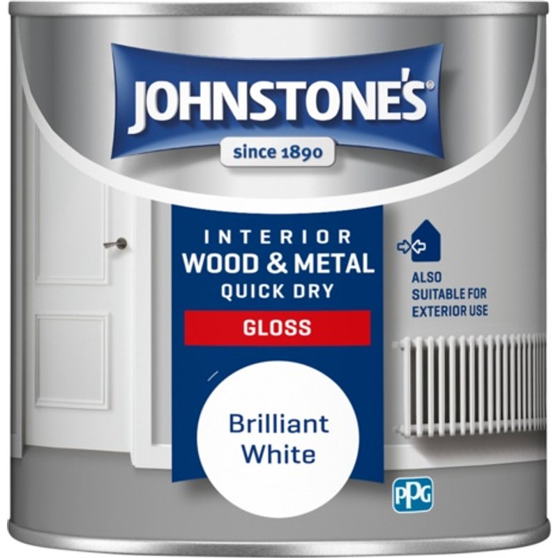 Johnstone's Quick Dry Gloss - Brilliant White 423304