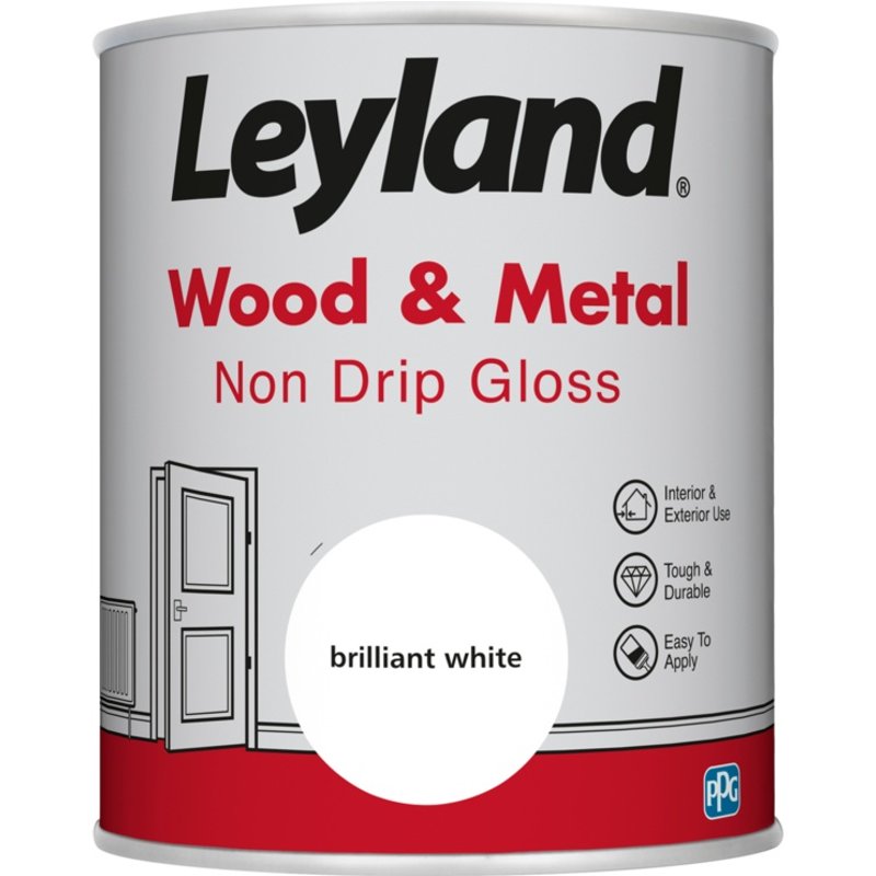 Leyland Wood & Metal Non Drip Gloss 750ml 423437
