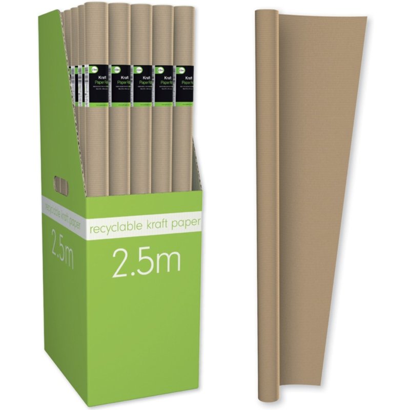 I G Design Kraft Brown Paper Roll YANGW20L