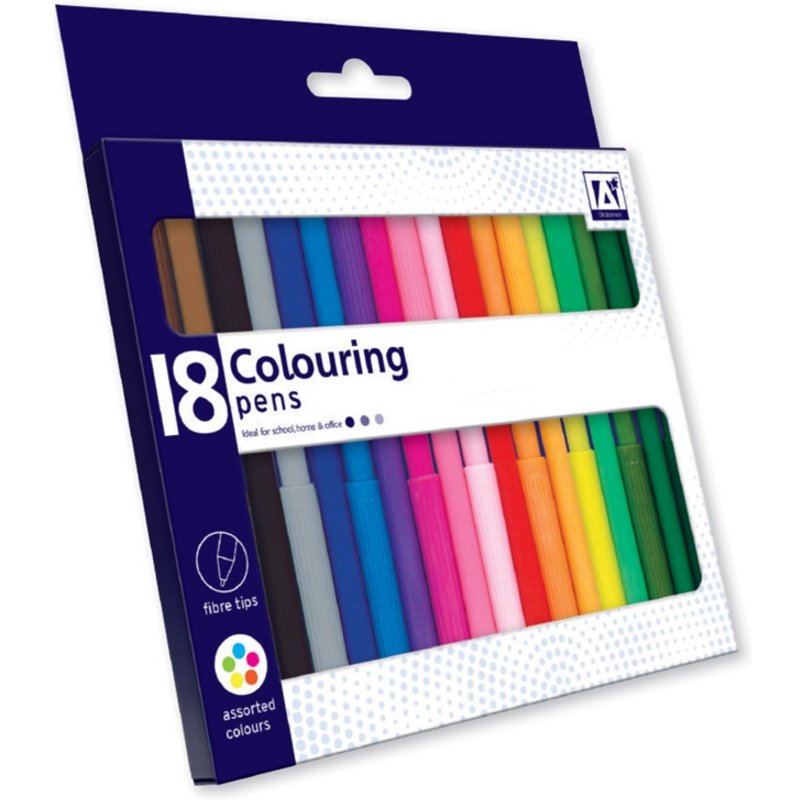 I G Design 18 Colouring Pens FTE/5