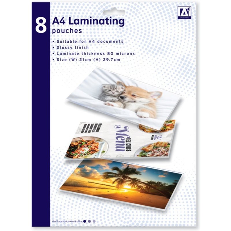 I G Design A4 Laminating Pouches YCORSTA4A004