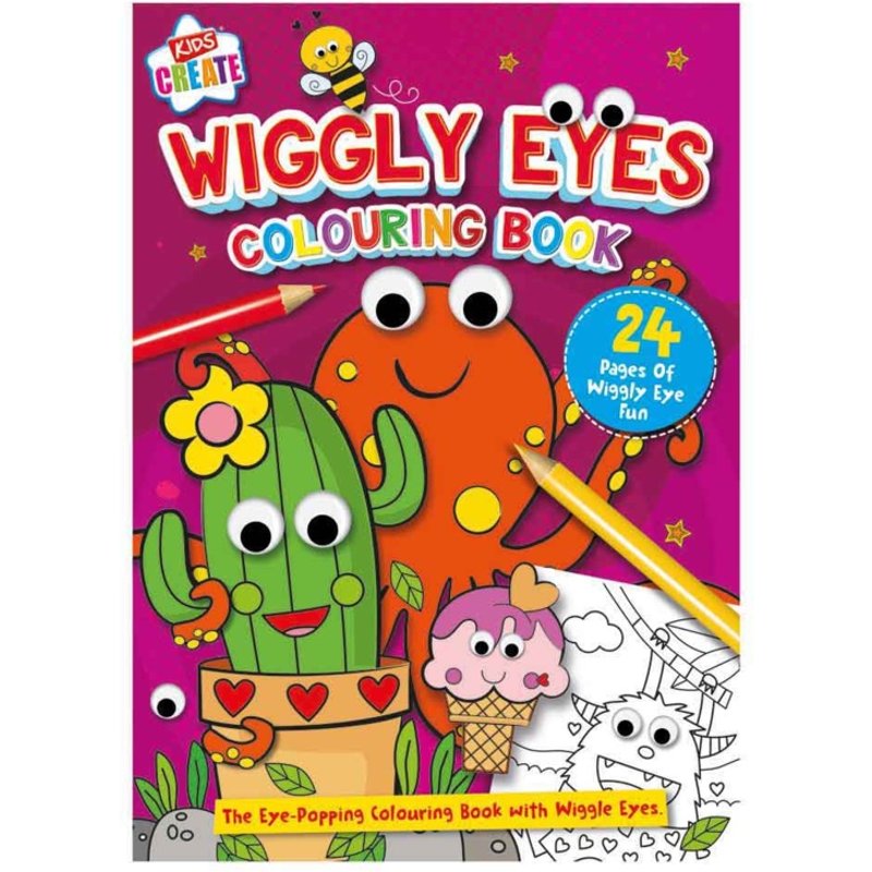I G Design Wiggly Eye Colouring Book FSC3-CLWB