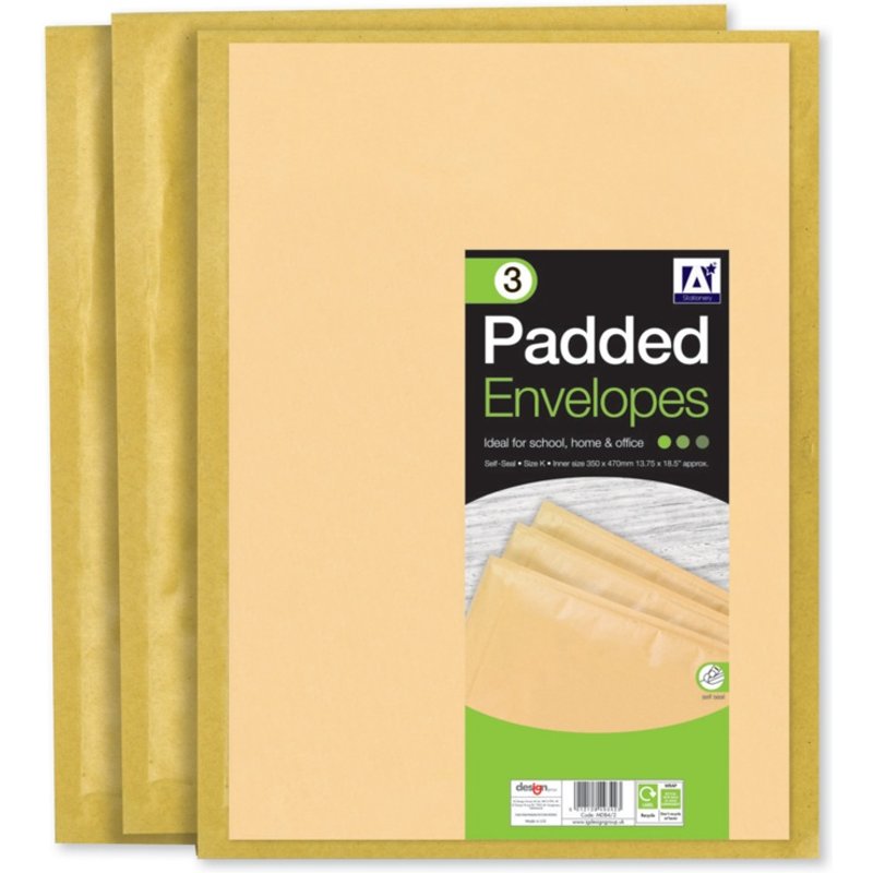 I G Design Padded Brown Envelopes MDB4/2