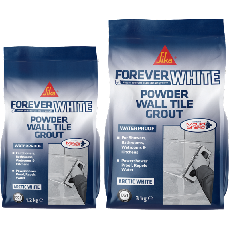 Sika Forever White Powder Wall Tile Grout 1.2kg 852168