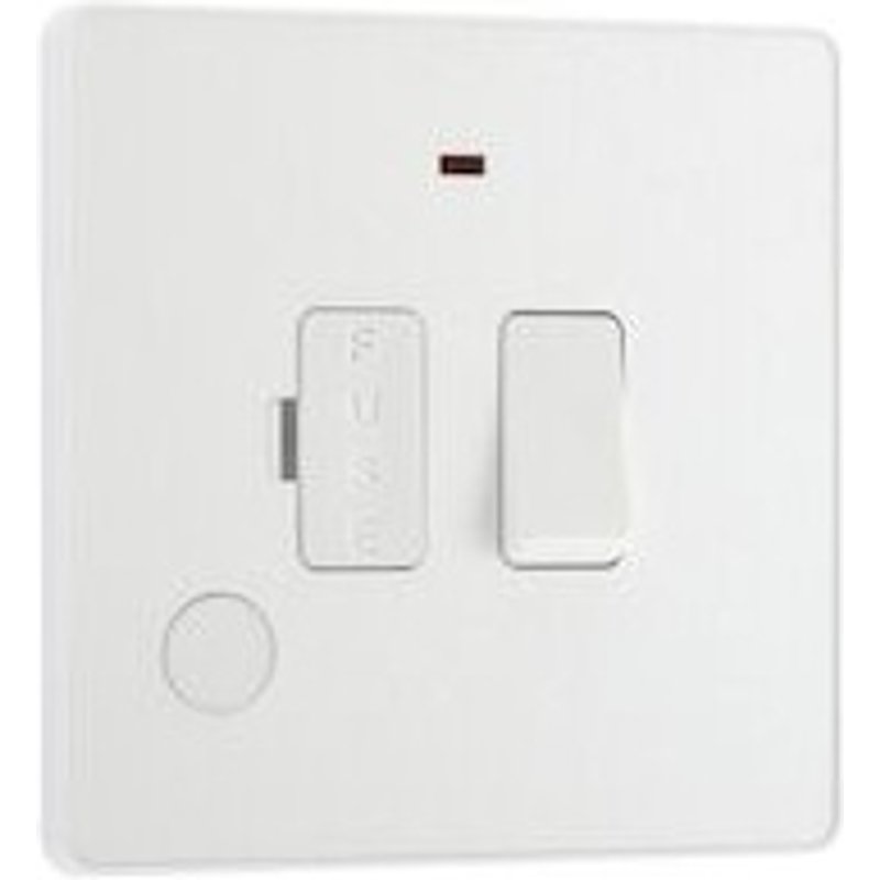 BG 13a Plastic Switched Fused Spur With LED PCDCL52W-01