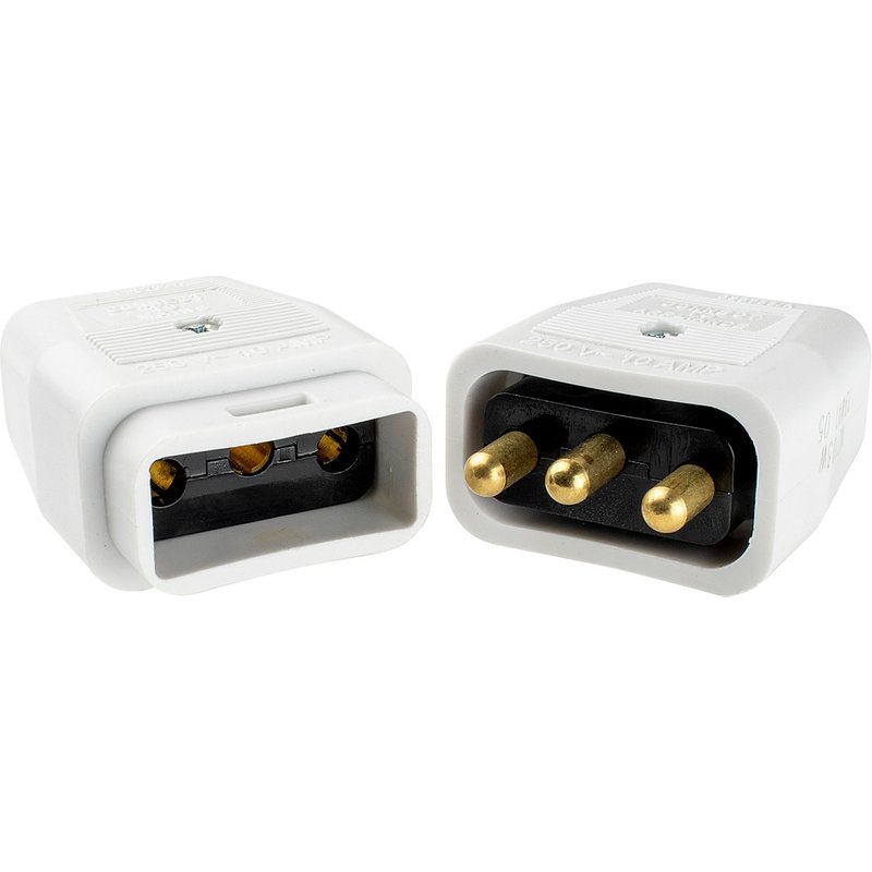 Masterplug 10 Amp 3 Pin Heavy Duty N/Rev Connector NC103W-01