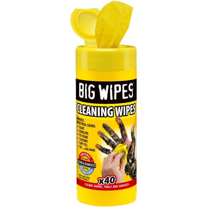 Big Wipes Cleaning Antiviral Wipes (Tub 40) 2019 0000