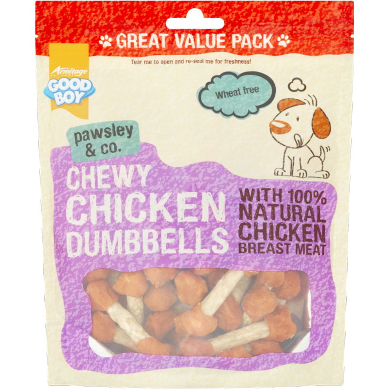 Good Boy Chewy Chicken Dumbells Treats 5000239056293