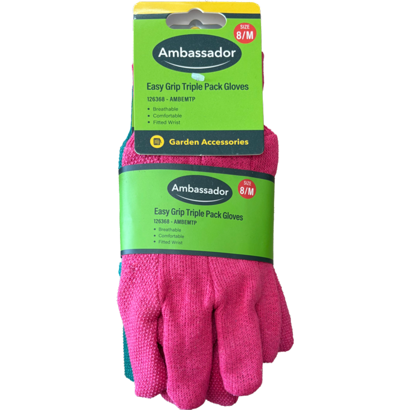 Ambassador Easy Grip Triple Pack Gloves AMBEMTP