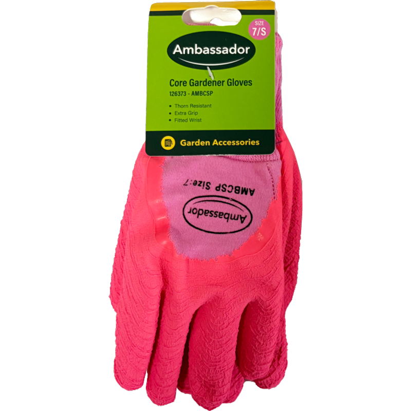 Ambassador Core Gardener Pink Gloves AMBCPS