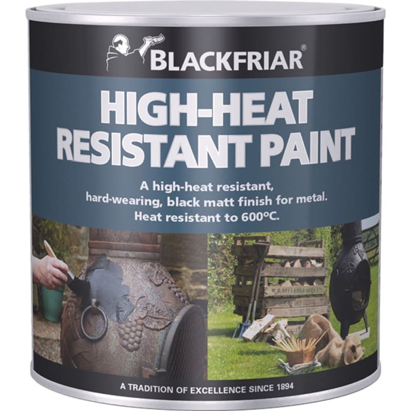 Blackfriar High-Heat Resistant Paint Black 500ml BF0520004E1